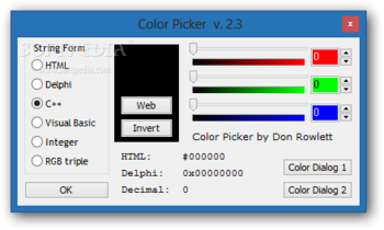 Color Picker Plugin for Notepad++ screenshot 2