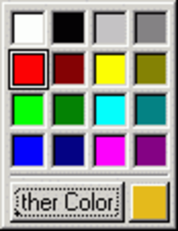 Color Popup ActiveX Control screenshot