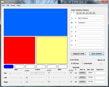 Color Schemes screenshot
