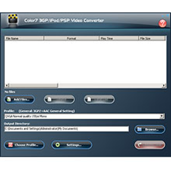 Color7 3GP/iPod/PSP Video Converter screenshot 2