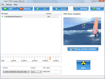 Color7 DVD Creator screenshot