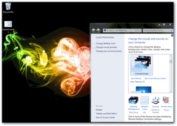 Colored Smoke Theme screenshot
