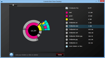 Colorful Disk Clean Desktop screenshot