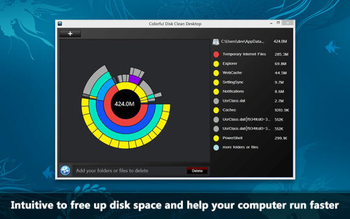 Colorful Disk Clean Desktop screenshot