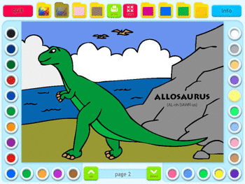 Coloring Book 2: Dinosaurs screenshot