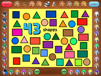Coloring Book 23: Counting Shapes screenshot