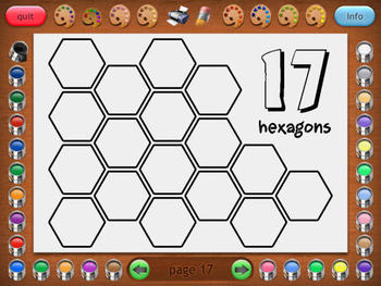Coloring Book 23: Counting Shapes screenshot 3