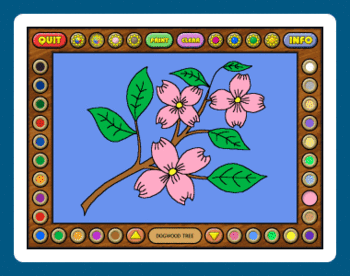 Coloring Book 4: Plants screenshot