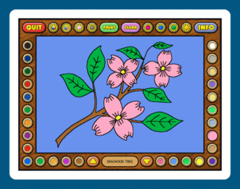 Coloring Book 4: Plants screenshot 2