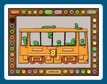 Coloring Book 6: Number Trains screenshot