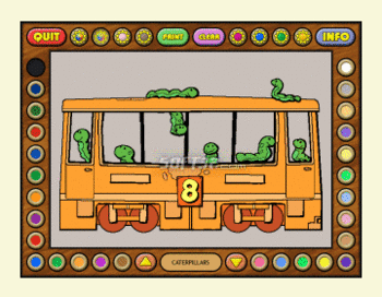 Coloring Book 6: Number Trains screenshot 3
