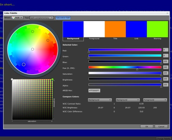 ColorWheel Wizard and Control Tools for WPF and Silverlight screenshot