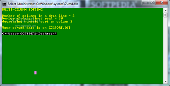 COLSORT screenshot