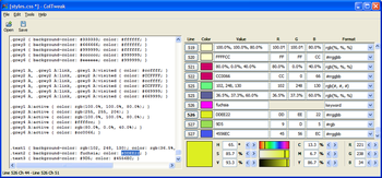 ColTweak screenshot