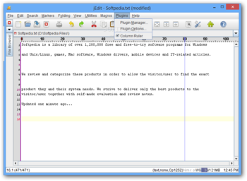 Column Ruler For jEdit screenshot