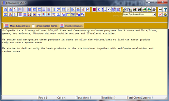 Columnizer screenshot 5