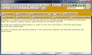 Columnizer screenshot 6