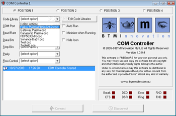 COM Controller screenshot