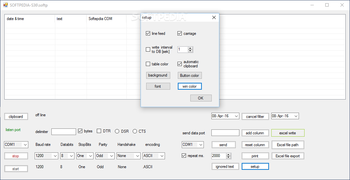 COM port monitoring screenshot