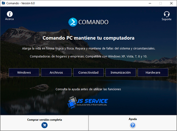 Comando screenshot
