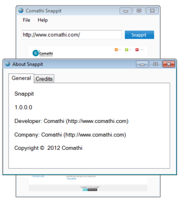 Comathi Snappit screenshot