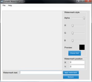 Comathi Watermark proX screenshot