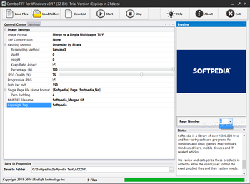 ComboTIFF for Windows screenshot 2