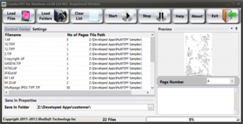 ComboTIFF for Windows  screenshot