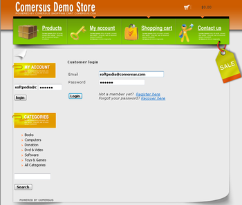 Comersus ASP Cart screenshot 2