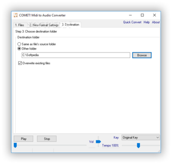 COMET! Midi to Audio Converter screenshot 3