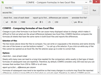Comfie screenshot