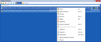 Comfort Clipboard Lite screenshot