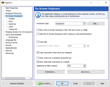 Comfort On-Screen Keyboard Pro screenshot 6