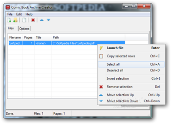 Comic Book Archive Creator screenshot