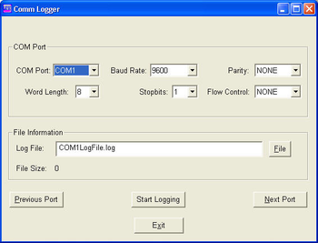 Comm-Logger screenshot