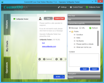 Comm100 Live Chat Visitor Monitor screenshot 4
