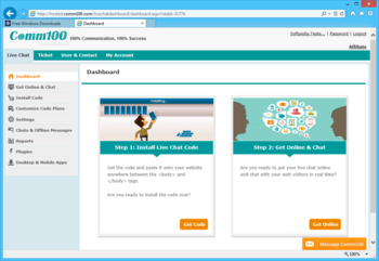 Comm100 Live Chat Visitor Monitor screenshot 9