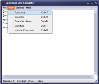Command Line Calculator screenshot 2