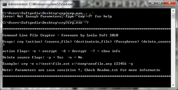Command Line Crypter screenshot