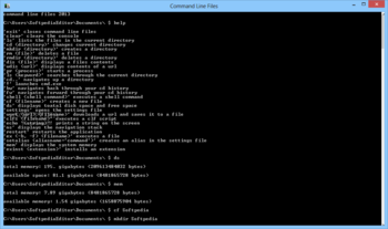 Command Line Files screenshot