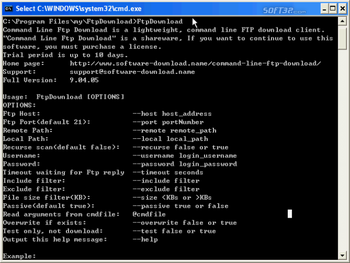 Command Line Ftp Download screenshot 2
