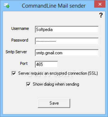 CommandLine Mail Sender screenshot