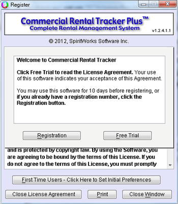 Commercial Rental Tracker Plus Portable screenshot