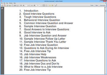 Common Interview Questions And Answers screenshot