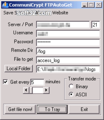 CommuniCrypt FTPAutoGet screenshot 2