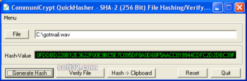 CommuniCrypt QuickHasher screenshot 3