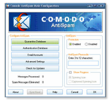 Comodo Antispam Desktop 2005 screenshot