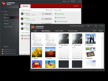 Comodo Backup screenshot