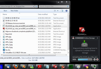 Comodo CCloud screenshot