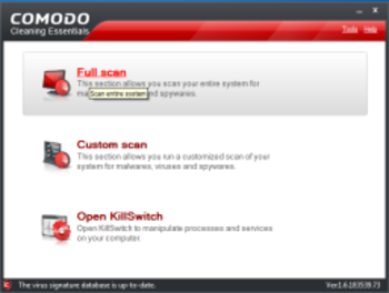 Comodo Cleaning Essentials  screenshot